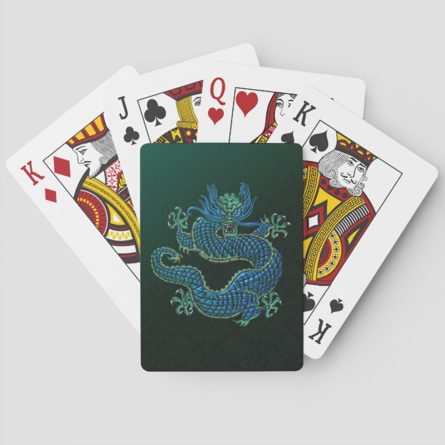 Chinese Dragon Ornament Bicycle® Playing Cards (Back)