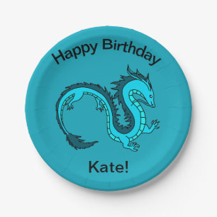 Chinese Dragon Paper Plate