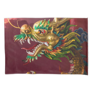 Chinese dragon pillowcase