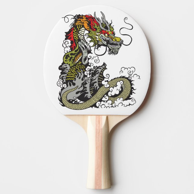 chinese dragon ping pong paddle (Front)