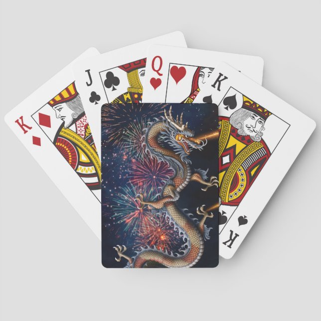 Chinese Dragon Playing Cards (Back)