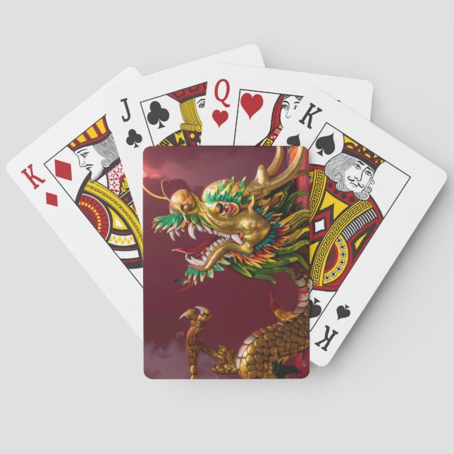 Chinese dragon playing cards (Back)