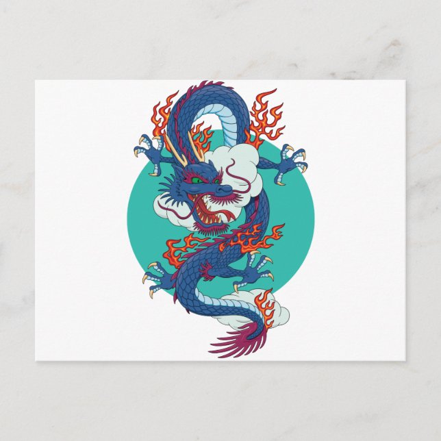 Chinese Dragon Postcard (Front)