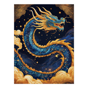 chinese dragon poster