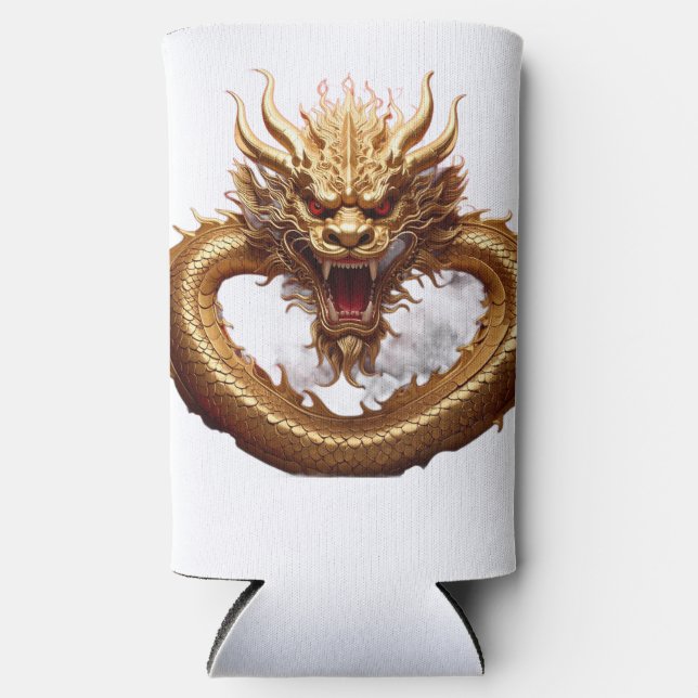 Chinese Dragon Power Seltzer Can Cooler (Front)