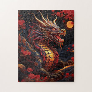 Chinese Dragon Puzzle - Mythical Asian Jigsaw