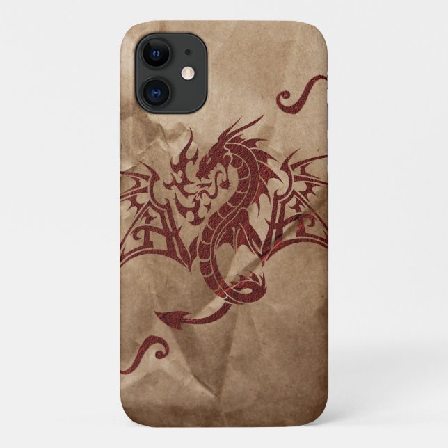Chinese Dragon, Red Dragon, Fantasy, Mythology Case-Mate iPhone Case (Back)