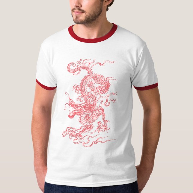 Chinese Dragon Red T-Shirt (Front)