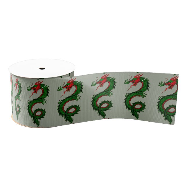 Chinese dragon ribbon grosgrain ribbon (Spool)