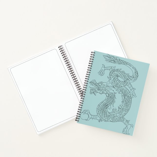 Chinese Dragon Sketchbook Notebook (Inside)