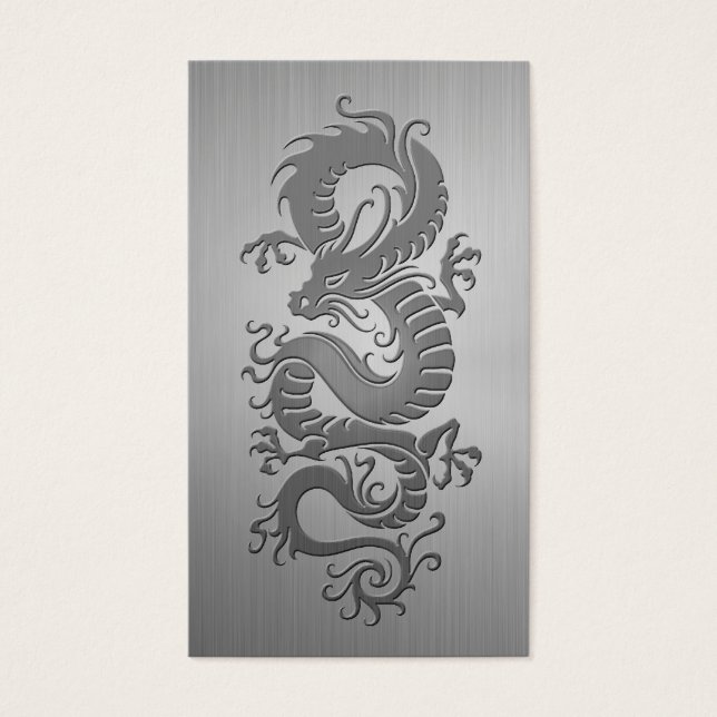 Chinese Dragon, Stainless Steel Effect (Front)