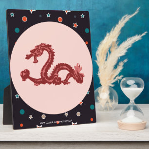 Chinese Dragon Star Pattern Fantasy Art Plaque