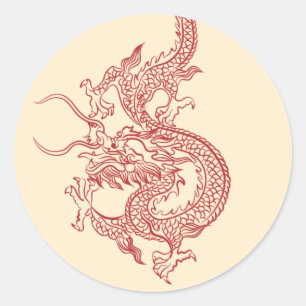 Chinese dragon sticker