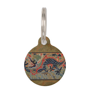 Chinese Dragon Symbol Antique Asian Pet Tag