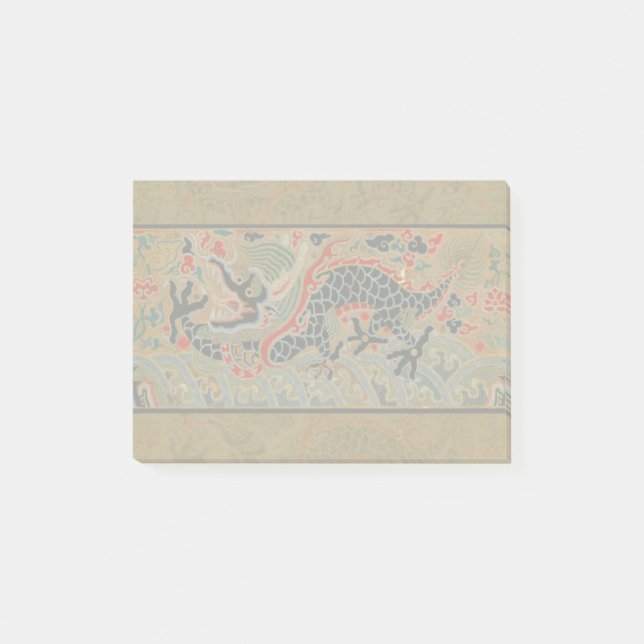 Chinese Dragon Symbol Antique Asian Post-it Notes (Front)