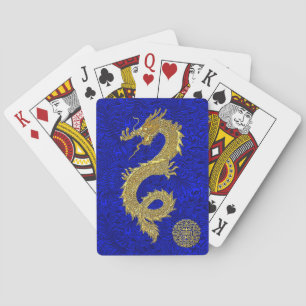 Chinese Dragon Symbol Playing Cards
