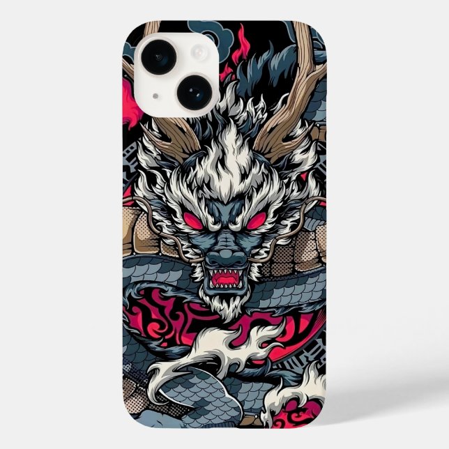 Chinese dragon totem, tattoo art Case-Mate iPhone case (Back)