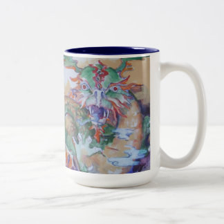 Chinese Dragon Two-tone Mug - Navy