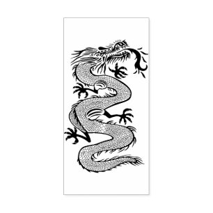 Chinese Dragon Wood Art Stamp