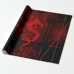 Chinese dragon wrapping paper