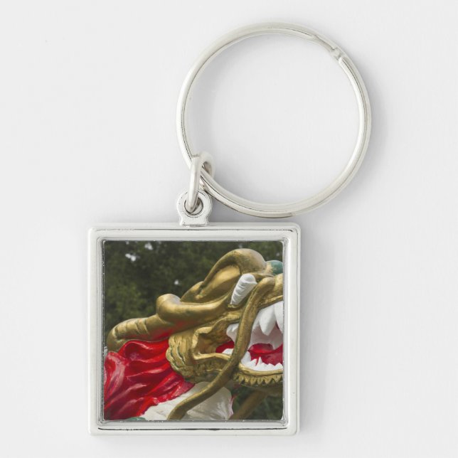 Chinese dragonboat figurehead, Stanley Park Key Ring (Front)