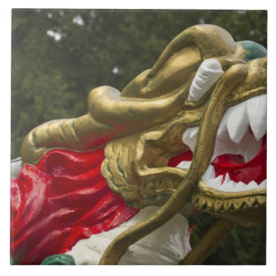Chinese dragonboat figurehead, Stanley Park Tile