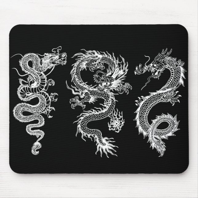 Chinese dragons mouse mat (Front)