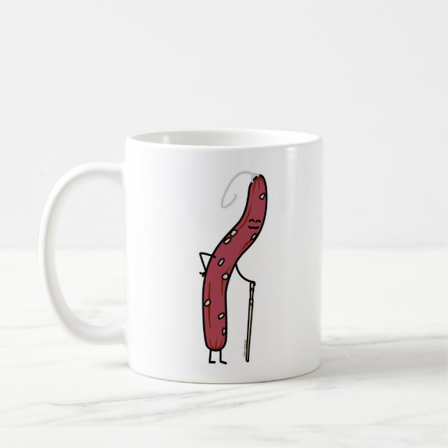 Chinese dry sausage aged fat Cantonese Lap Cheong Coffee Mug (Left)