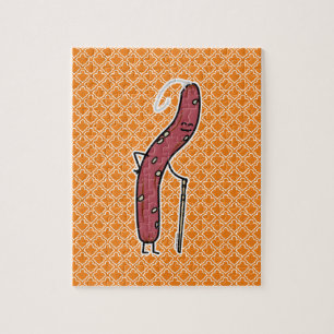 Chinese dry sausage aged fat Cantonese Lap Cheong Jigsaw Puzzle