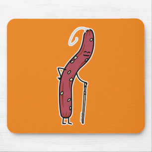 Chinese dry sausage aged fat Cantonese Lap Cheong Mouse Mat