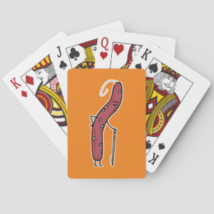 Chinese dry sausage aged fat Cantonese Lap Cheong Playing Cards
