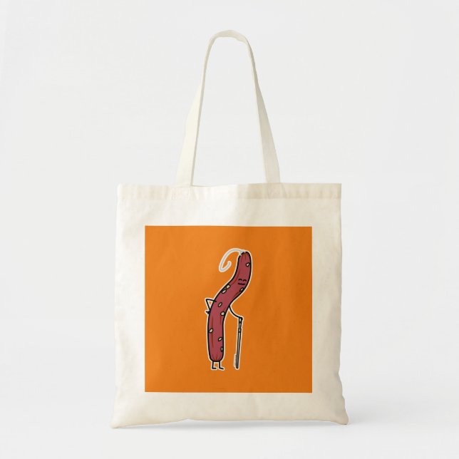 Chinese dry sausage aged fat Cantonese Lap Cheong Tote Bag (Front)