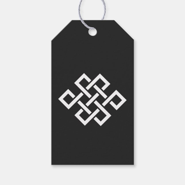 Chinese Elegance in Black Gift Tag (Front)