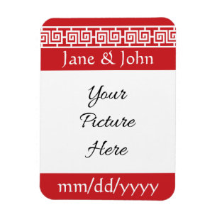 Chinese Elegance in Cherry Save-the-Date Magnet