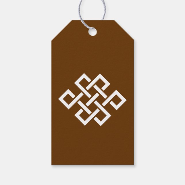Chinese Elegance in Chocolate Gift Tag (Front)