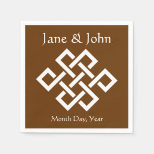 Chinese Elegance in Chocolate Napkins