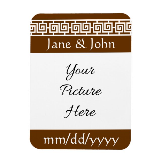 Chinese Elegance in Chocolate Reminder Magnet (Vertical)