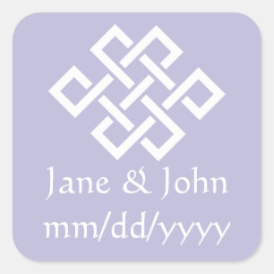 Chinese Elegance in Lavender Sticker