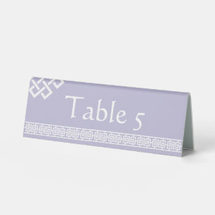 Chinese Elegance in Lavender Table Tent Sign