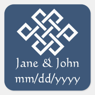 Chinese Elegance in Navy Sticker