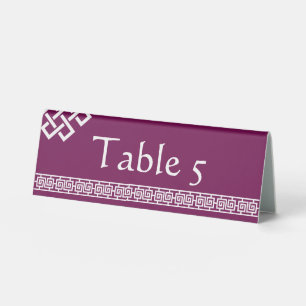 Chinese Elegance in Wine Table Tent Sign