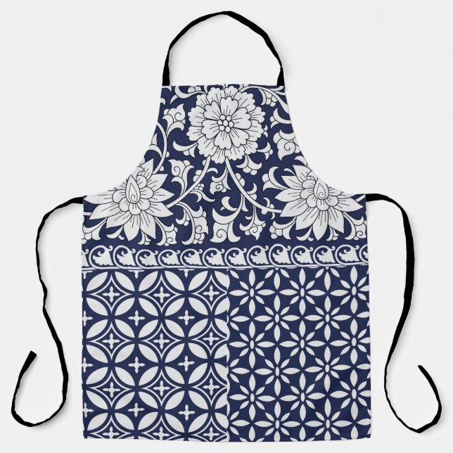 Chinese Elegance: Seamless Ornament Apron (Front)