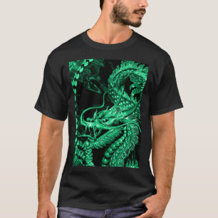 Chinese Emerald Emperor Dragon Art T-Shirt