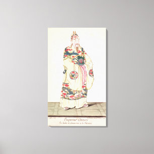 Chinese Emperor in Ceremonial Costume Canvas Print