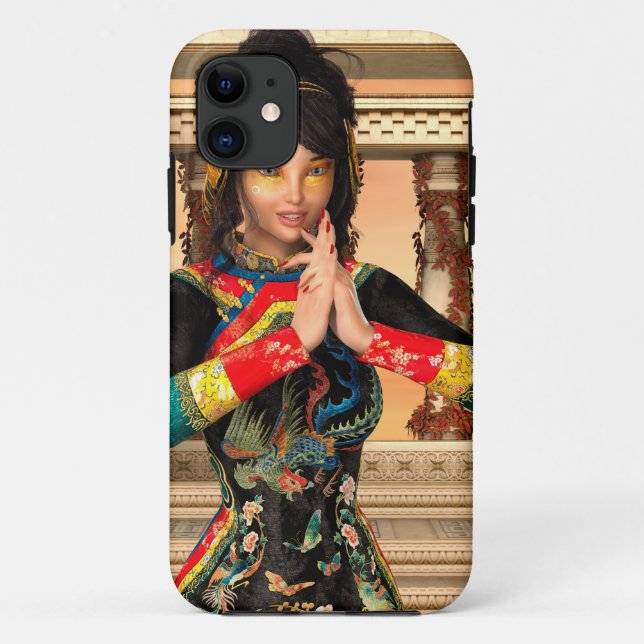 Chinese Empress Fantasy Portrait Art Case-Mate iPhone Case (Back)