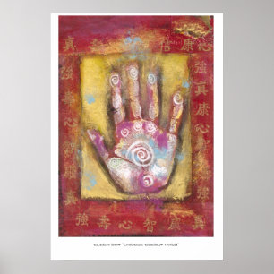 Chinese Energy Hand Poster