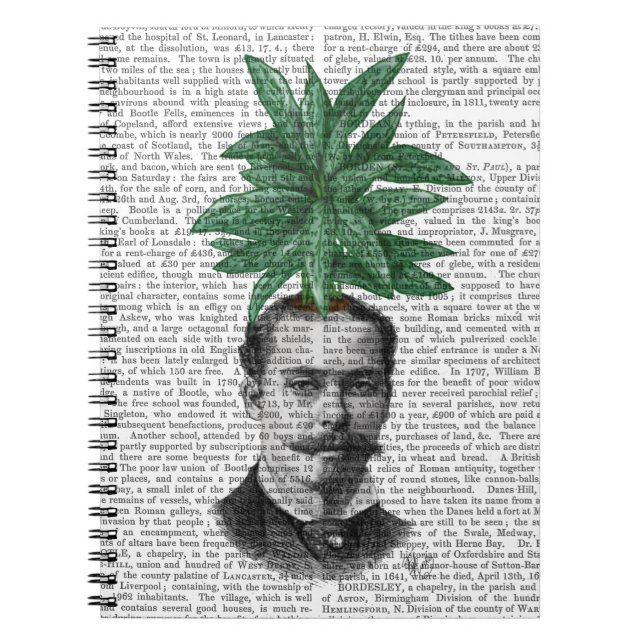 Chinese Evergreen Head Plant Head Notebook (Front)