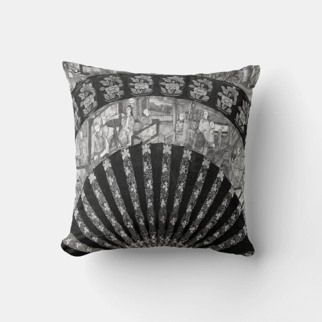 Chinese Fan Design Cushion (Front)