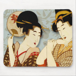 CHINESE FAN GIRLS MOUSE MAT