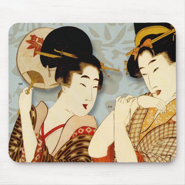 CHINESE FAN GIRLS MOUSE MAT (Front)